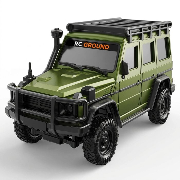 Zöld Mercedes-Benz G-osztály stílusú RC autó